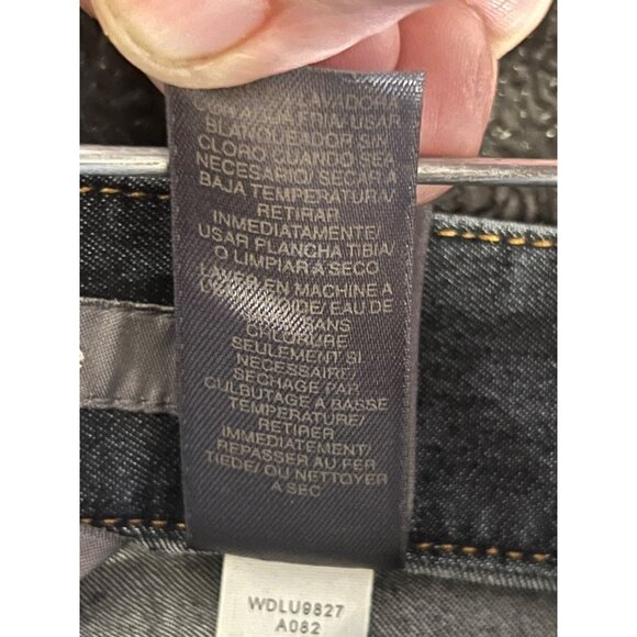 Liz Claiborne Audra 20W Dark Blue Denim Straight Leg Pants Comfortable Quality - Picture 14 of 16